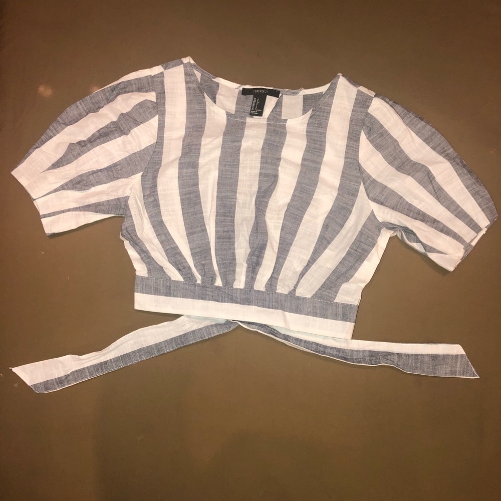 Striped crop top